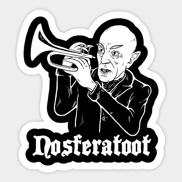 Nosferatoot Sticker by dumbshirts